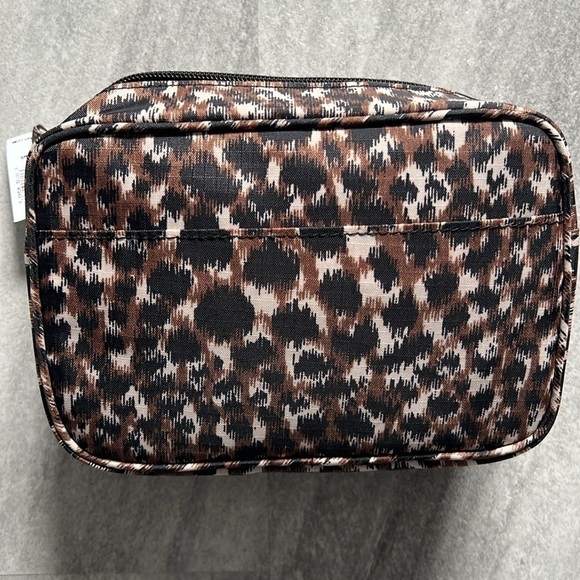 Nylon Crossbody Belt Bag animal print black & brown - Picture 5 of 9
